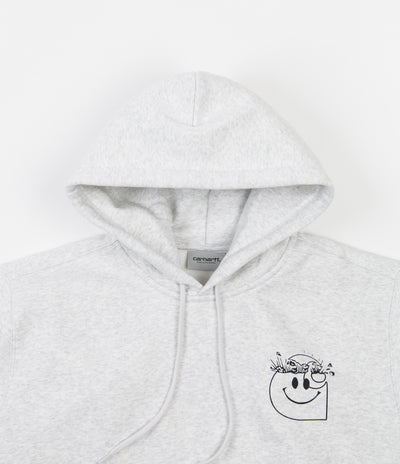 Carhartt Smiley Hoodie - Ash Heather / Black