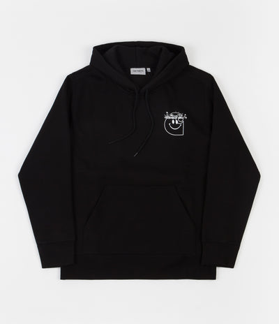 Carhartt Smiley Hoodie - Black / White