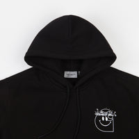 Carhartt Smiley Hoodie - Black / White thumbnail