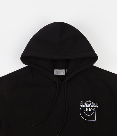 Carhartt Smiley Hoodie - Black / White