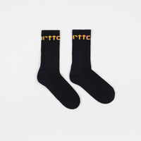 Carhartt Socks - Dark Navy / Pop Orange thumbnail