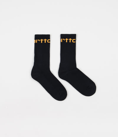 Carhartt Socks - Dark Navy / Pop Orange