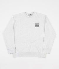 Carhartt State Chromo Crewneck Sweatshirt - Ash Heather