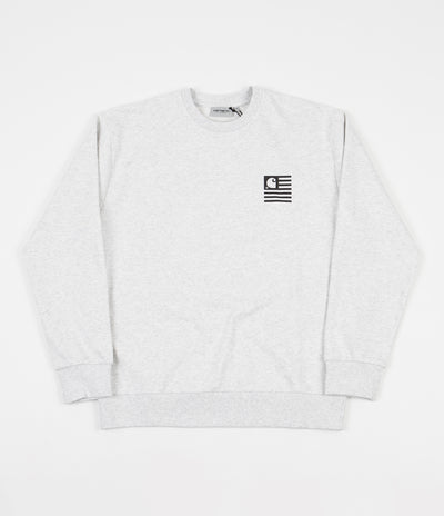 Carhartt State Chromo Crewneck Sweatshirt - Ash Heather