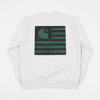 Carhartt State Chromo Crewneck Sweatshirt - Ash Heather thumbnail