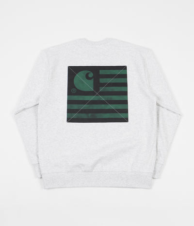 Carhartt State Chromo Crewneck Sweatshirt - Ash Heather