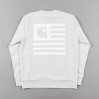 Carhartt State Flag Crewneck Sweatshirt - Ash Heather / White thumbnail