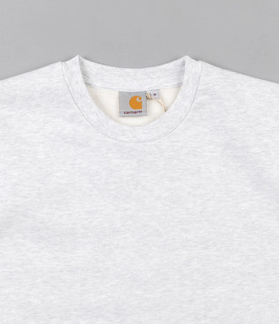 Carhartt State Flag Crewneck Sweatshirt - Ash Heather / White