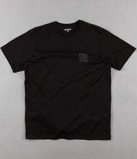 Carhartt State Logo T-Shirt - Black / Black