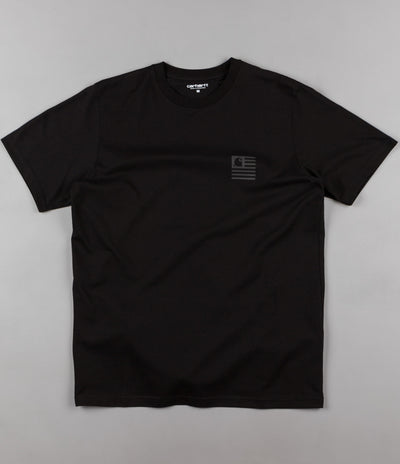 Carhartt State Logo T-Shirt - Black / Black