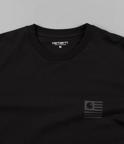 Carhartt State Logo T-Shirt - Black / Black