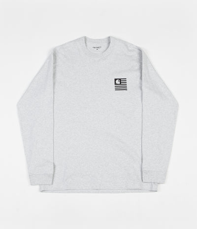 Carhartt State Patch Long Sleeve T-Shirt - Ash Heather