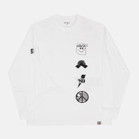 Carhartt Tab Long Sleeve T-Shirt - White / Black thumbnail