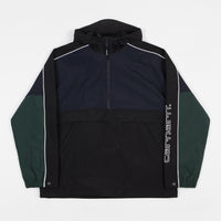 Carhartt Terrace Pullover Jacket - Dark Navy / Black / Bottle Green thumbnail