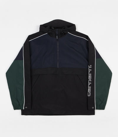 Carhartt Terrace Pullover Jacket - Dark Navy / Black / Bottle Green