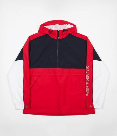 Carhartt Terrace Pullover Jacket - Dark Navy / Cardinal / White