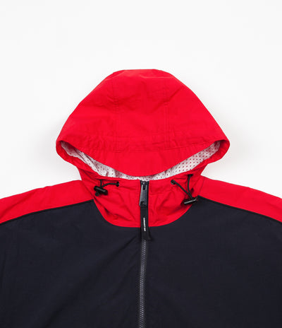 Carhartt Terrace Pullover Jacket - Dark Navy / Cardinal / White