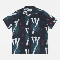 Carhartt Tom Krol Flowers Short Sleeve Shirt - Tom Krol Flowers Print / Midnight thumbnail