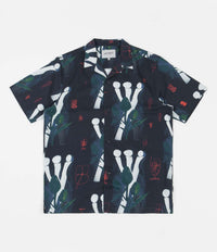 Carhartt Tom Krol Flowers Short Sleeve Shirt - Tom Krol Flowers Print / Midnight