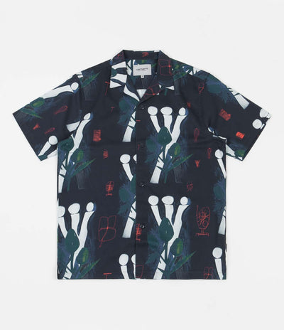 Carhartt Tom Krol Flowers Short Sleeve Shirt - Tom Krol Flowers Print / Midnight