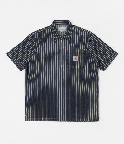 Carhartt Trade Short Sleeve Shirt - Dark Navy / Wax / Rinsed