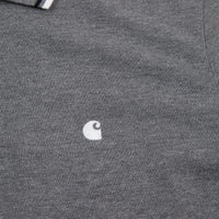 Carhartt Venice Polo Shirt - Dark Grey Heather / Dark Navy thumbnail