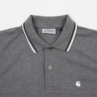 Carhartt Venice Polo Shirt - Dark Grey Heather / Dark Navy thumbnail