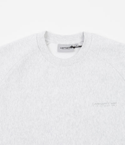 Carhartt Warp Sweatshirt - Ash Heather / Reflective Grey