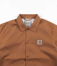 Carhartt Watch Coach Jacket Hamilton Brown Broken White Flatspot