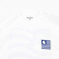 Carhartt Waving State Flag T-Shirt - White / Lapis thumbnail