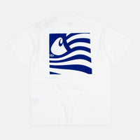 Carhartt Waving State Flag T-Shirt - White / Lapis thumbnail