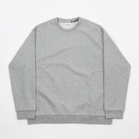 Carhartt Women's Chase Crewneck Sweatshirt - Grey Heather / Gold thumbnail