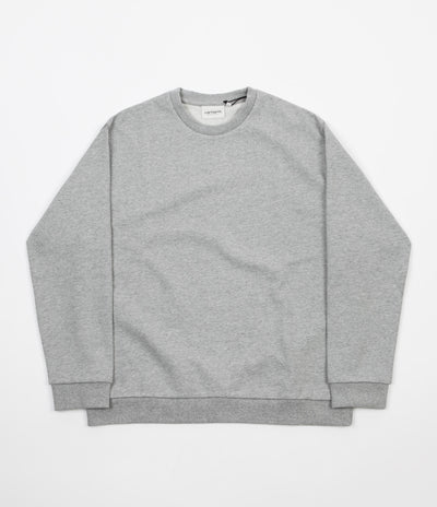 Carhartt Women's Chase Crewneck Sweatshirt - Grey Heather / Gold