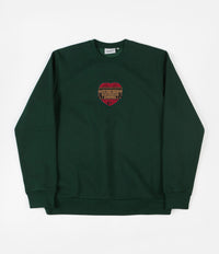 Carhartt x Pass Port Thank You Crewneck Sweatshirt  - Bottle Green