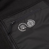 Carrier Goods Borg Zip Through Fleece - Black thumbnail