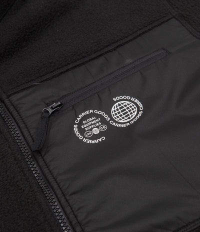 Carrier Goods Borg Zip Through Fleece - Black