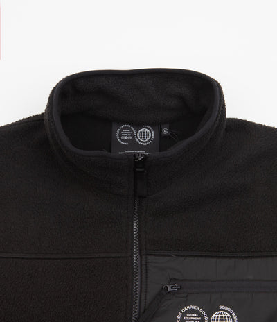 Carrier Goods Borg Zip Through Fleece - Black