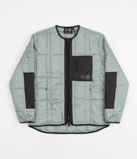 Carrier Goods Quilted Zip Through Jacket - Sage