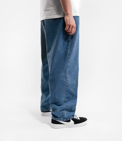 Cash Only Baggy Jeans - Washed Indigo