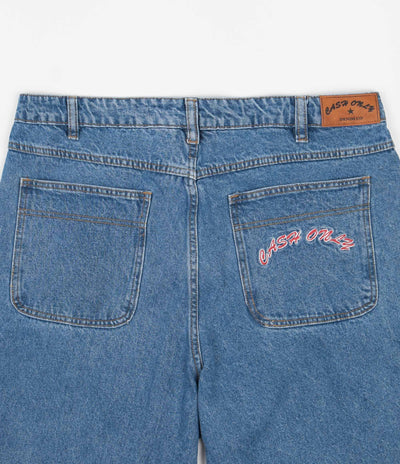 Cash Only Baggy Jeans - Washed Indigo