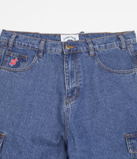 Cash Only Denim Cargo Shorts - Washed Indigo | Flatspot