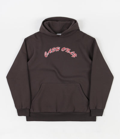 Cash Only Felt Logo Hoodie - Charcoal