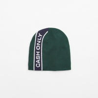 Cash Only Stripe Skull Beanie - Forest thumbnail