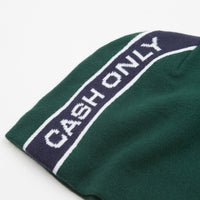 Cash Only Stripe Skull Beanie - Forest thumbnail