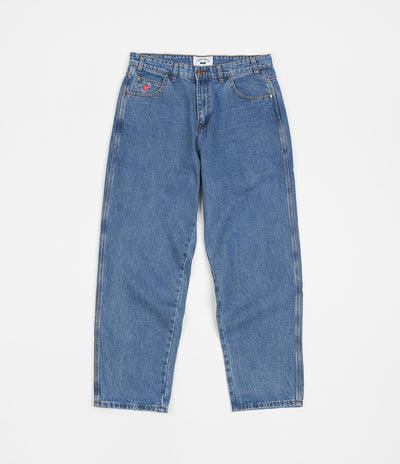 Cash Only Wrecking Baggy Jeans - Washed Indigo