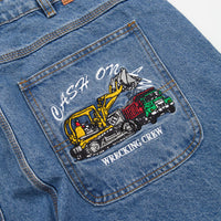 Cash Only Wrecking Baggy Jeans - Washed Indigo thumbnail