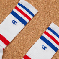 Champion Athletic Tube Socks - White / Blue / Red thumbnail