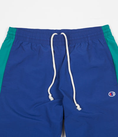 Champion Elastic Cuff Tracksuit Sweatpants - Blue / Green / White