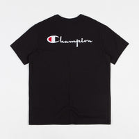 Champion Embroidered Back Logo T-Shirt - Black / White thumbnail