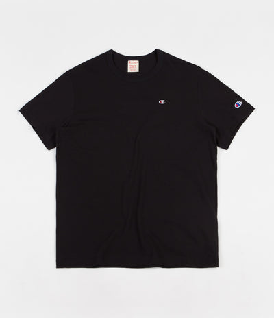 Champion Embroidered Back Logo T-Shirt - Black / White